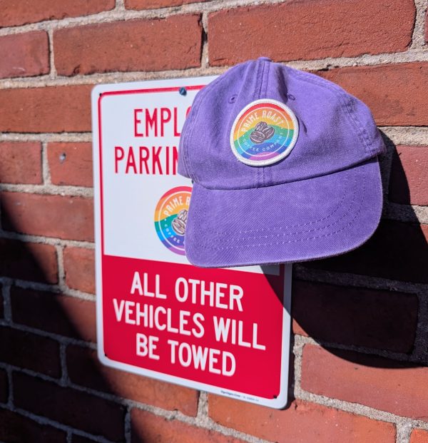 Baseball hat with PR Pride Patch